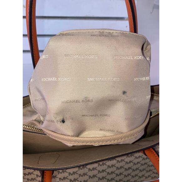 MICHAEL KORS, SIGNATURE PRINT SAFFIANO LEATHER CROSSBODY BAG - Picture 12 of 16